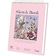 Cute Sketchbook, 9"x12" Sketch Book for Girls, 100 Sheets Girls Sketchbook 73lb/120gsm Drawing Paper for Kids, Sketch Book for Kids Ages 8-12, Sketch Book for Women, Art Paper for Drawing and Painting