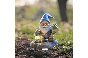 Garden Gnome Acrylic Potted Plant Stake, Decorative Ornament for Indoor/Outdoor Flower Pots, Ideal Gift for Yard & Lawn Lands