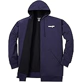 Wrangler Hoodies for Men Big and Tall - Thermal Lined Zip Up Sweatshirt