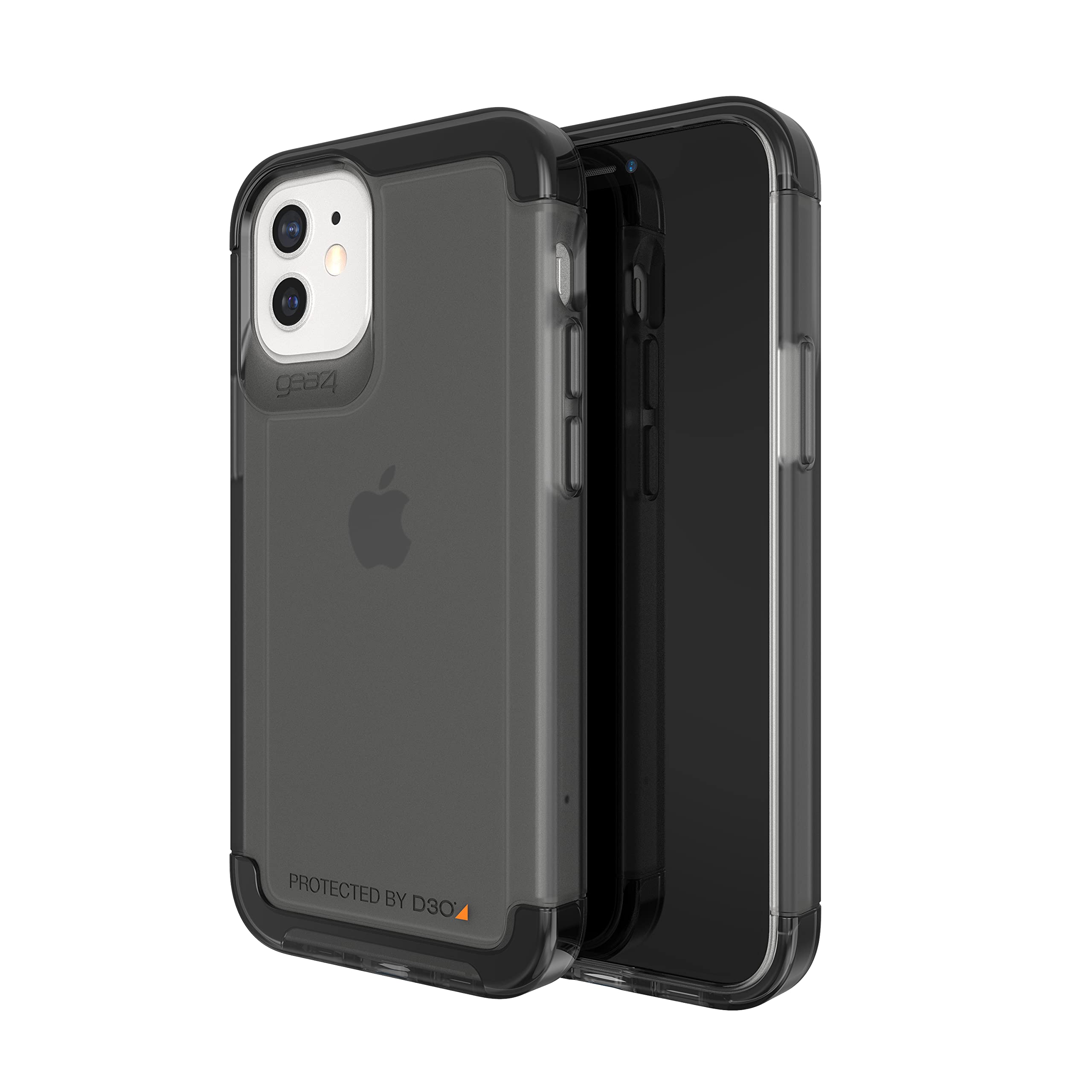 Gear4 Wembley Palette - made for iPhone 12 Mini - Advanced Impact Protection, Integrated D3O Technology, Protective Phone Cover – Smoke Black