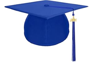 LUKTASTIC Tassel for Graduation Cap 2024, Blue Graduation Cap, Graduation Cap with 2024 Tassel, Graduation Cap Topper for High School Bachelor Master Unisex Matte Adult Grad Cap Graduation Cap Decorations Kit