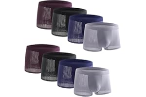 Boxhero [2025 Upgrade] Bamboo Boxer Briefs- Breathable Mens Underwear, Built-in with 3D Pouch Comfortable Underwear for Men