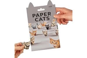 Paper Cats Origami Kit,Cute Cats Shaped Origami Paper Kit,Fun Craft Activity,Desk Decoration Gift For Cat Lovers,Christmas Gi