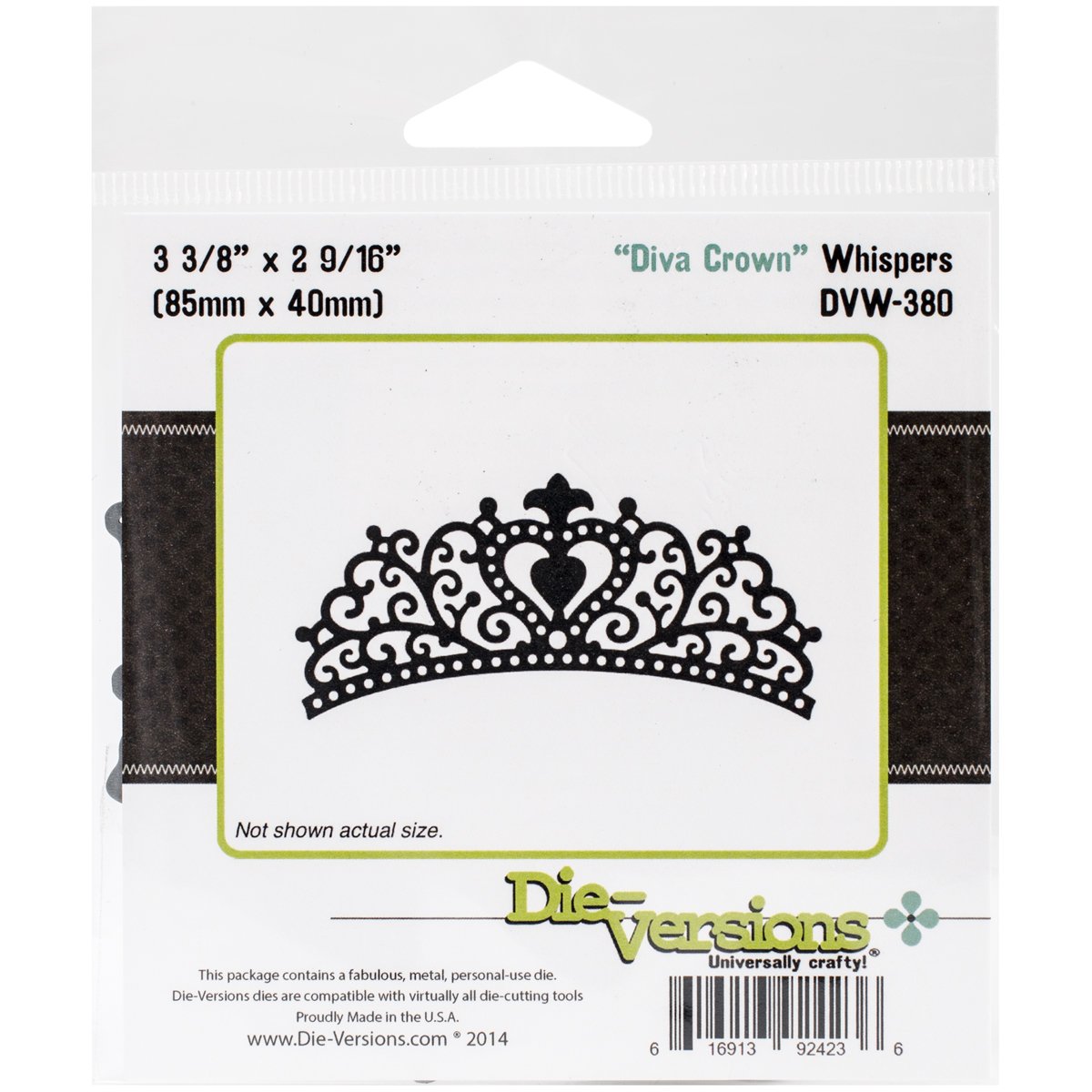 Whispers Die-Versions Diva Crown Die,