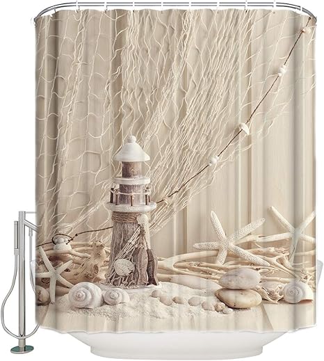 Rideau De Douche Plage Etoile De Mer Mer Cotiere Coquillage