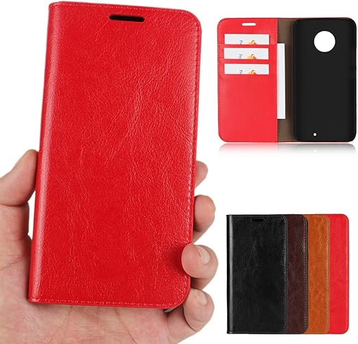 Amazon Co Jp Motorola モトローラ Motox4 ケース Moto X4 ケース 手帳型 Moto X4 ケース 手帳 Moto X4 カバー Icovercase 光沢加工 牛革 シンプル レトロ 携帯 カバー カードポケット スタンド機能 財布型 カバー 選べる4色 レッド 家電 カメラ