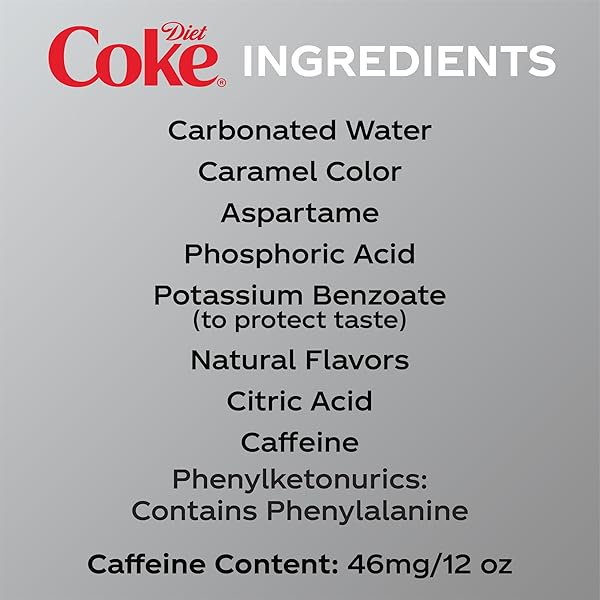 DIET COKE SODA SOFT DRINK FRIDGE PACK CANS, 12 FL OZ, 12 PACK