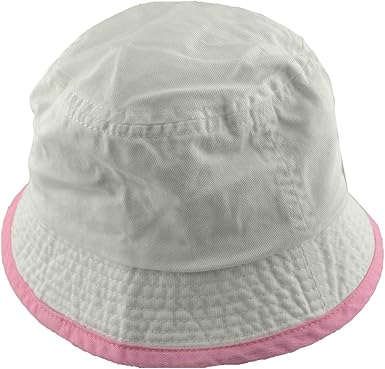 white infant bucket hat