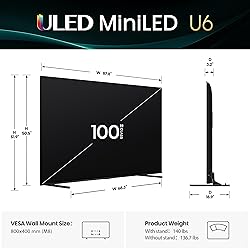 Hisense 100" Class U6 Series Mini-LED 4K UHD Smart
