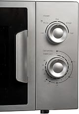 SIA FAM21SI 20L Freestanding Microwave Silver 700W Analogue Dials view 3