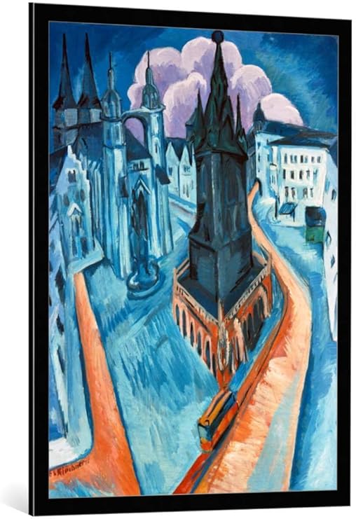 Bild mit BilderRahmen ErnstLudwig Kirchner Der rote