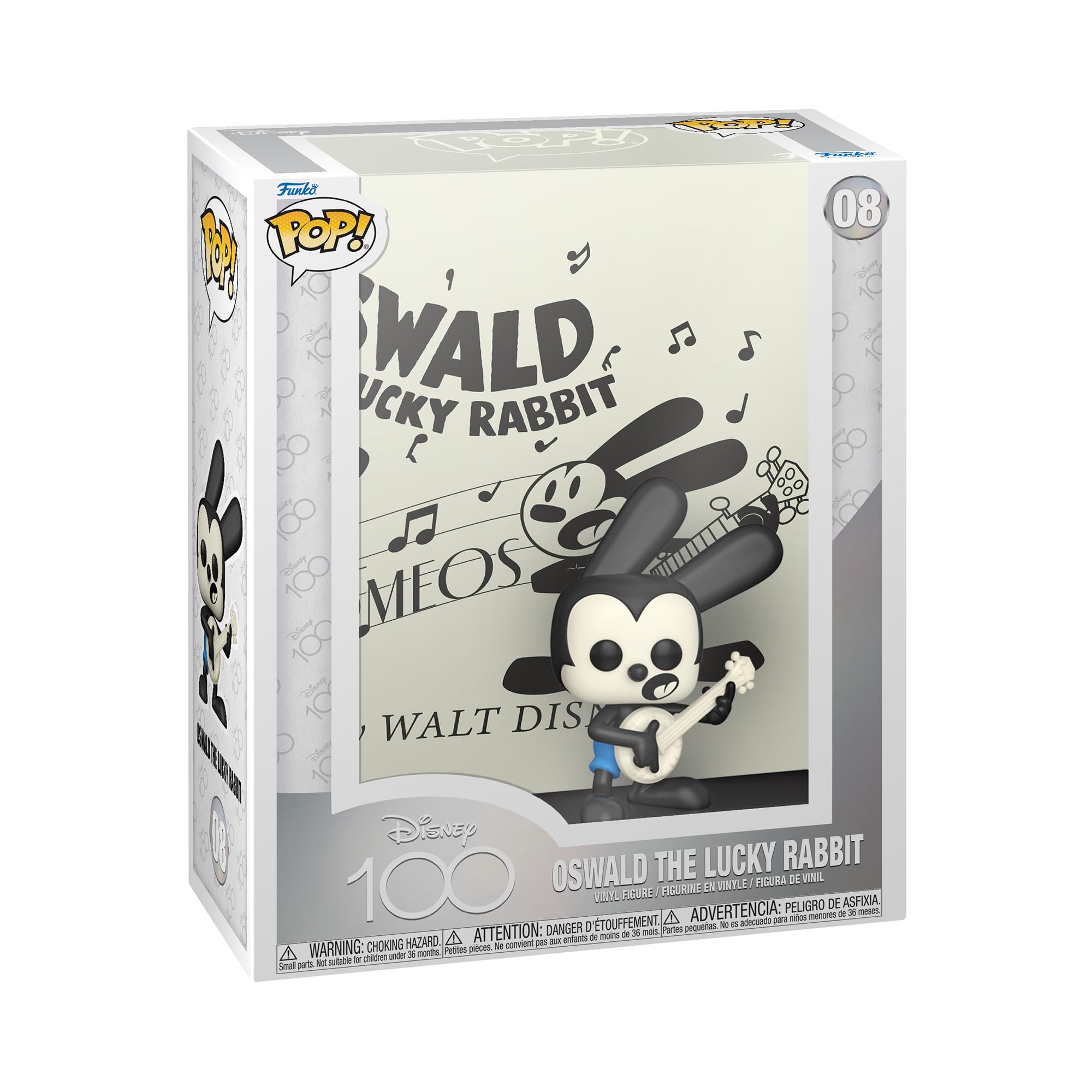 Funko Pop! Art Cover: Disney 100 - Oswald the Lucky Rabbit - Disney Standard Characters - Collectable Vinyl Figure - Gift Idea - Official Merchandise - Toys for Kids & Adults - Movies Fans