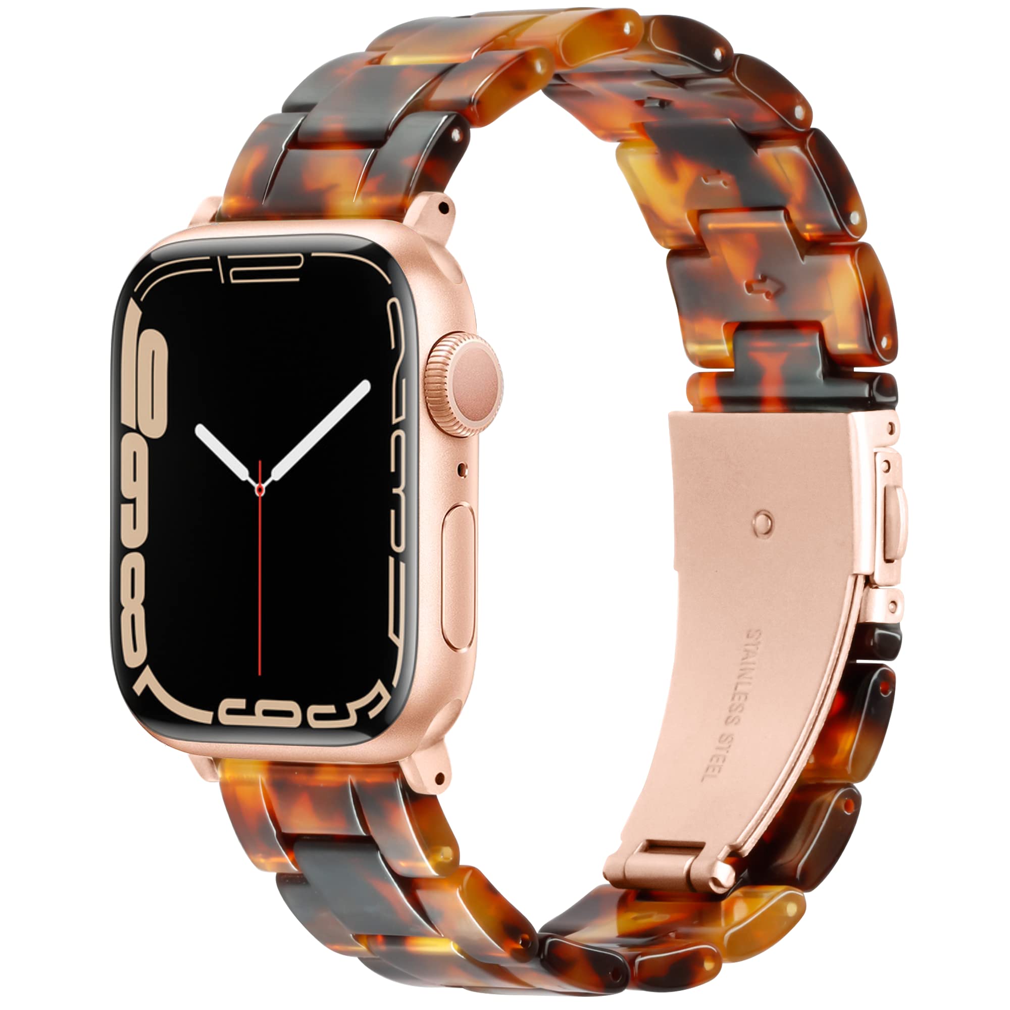 Vamyzji Compatible with Apple Watch Straps 49mm 46mm 45mm 44mm 42mm(S3/2/1), Light Resin Waterproof Adjust Sport iWatch Strap Women Men for Apple Watch Series 11 10 9 8 7 6 5 4 SE 3 2 1 Ultra 3 2 1 — image 1