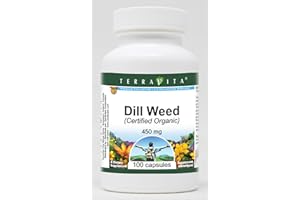 TERRAVITA Dill Weed (Certified Organic) - 450 mg (100 Capsules, ZIN: 517643)