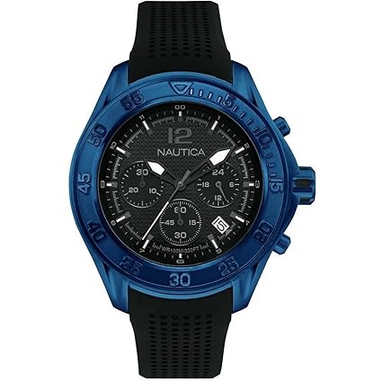 Chronograph Black Dial Mens Watch - NAD25504G