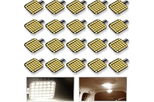 XISHWON 20PCS T10 921 922 912 194 RV Interior LED Light Bulbs, Super Bright LED Bulbs Replacement Lighting 36-SMD 2835 4500K Natural White for 12V RV Camper Trailer Motorhome Boat Dome Marine Indoor Light