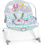 Bright Starts Rosy Rainbow Rocking Seat with Vibration Newborn to Toddlers