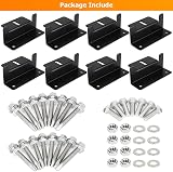 JMIATRY 8 Pcs Solar Panel Mounting Brackets Aluminum Z Shape for RV Boat view 4