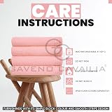 GC Gaveno Cavailia Large Bath Towels 4 Pack 75x135 cm 450 GSM Blush Pink view 4