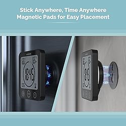 KADAMS Digital Bathroom Shower Kitchen Wall Clock