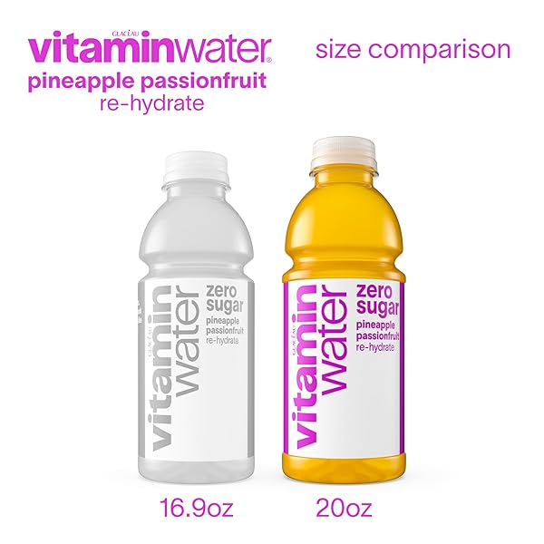 VITAMINWATER ZERO SUGAR RE-HYDRATE PINEAPPLE PASSIONFRUIT 20OZ