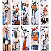 Farm Animals Bookmarks 10PC Cute Markers for Reading Women Teacher Gift Set Fun Cool Book Lover End of Year Student Gifts Bulk Graduation Ideas Library Supplies Reading Strips Classroom Must Haves