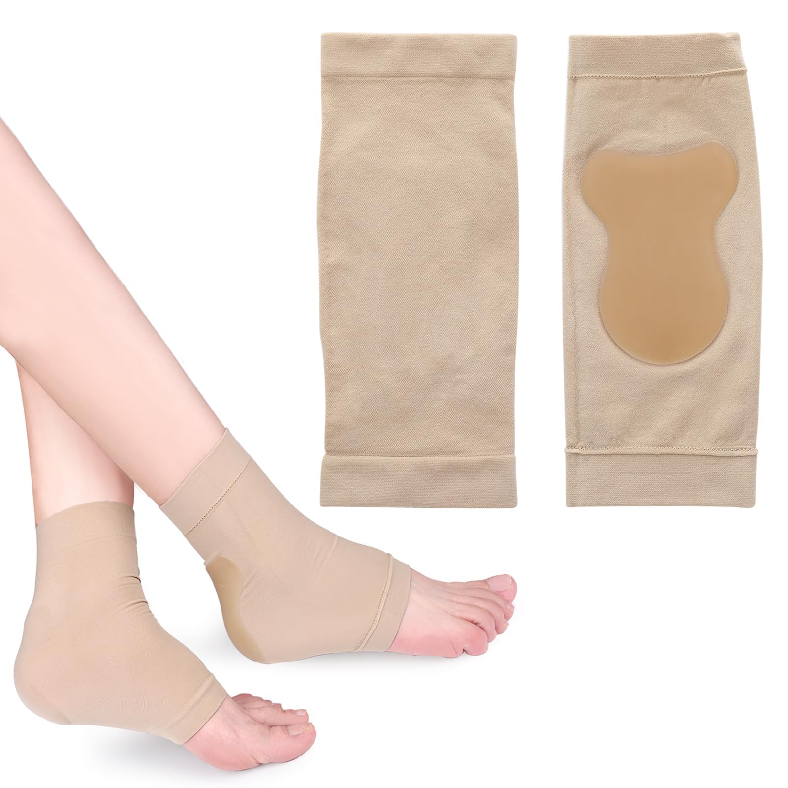 SMCEHEYA 1 Pair Achilles Tendonitis Support Sock Breathable Ankle Aupport Socks for Ligament Damage Heel and Ankle Compression Foot Support for Achilles Tendinitis Relief