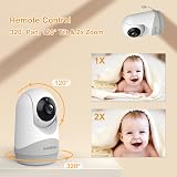 HelloBaby Baby Monitor with Camera Night Vision 3.2 inch IPS Screen VOX Therm view 3