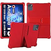 Case for TABWEE T80 Android 15 Tablet 10.1 inch,Soft Silicone Protector Cover,Kids Friendly,Adjustable Stand Tablet Cover,4 C