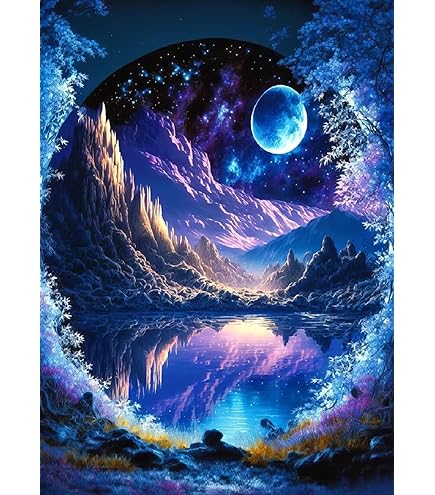 Amazon.com: ZQEATRY Moon Diamond Painting Kits for Adults