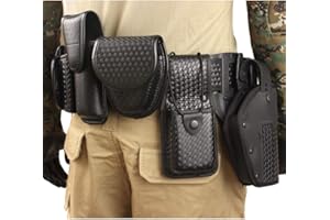 LytHarvest 10-in-1 Police Duty Utility Belt Rig, Security Guard Modular Law Enforcement Duty Belt with Pouches