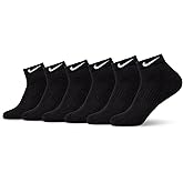 Nike Unisex Adult Everyday Cushioned Training Ankle Socks (6-Pack)