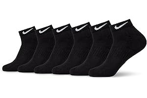 Nike Unisex Adult Everyday Cushioned Training Low Socks (6 Pairs)