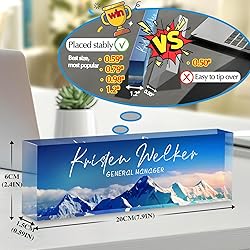 Custom Office Name Plate for Desk - Desk Name Plate