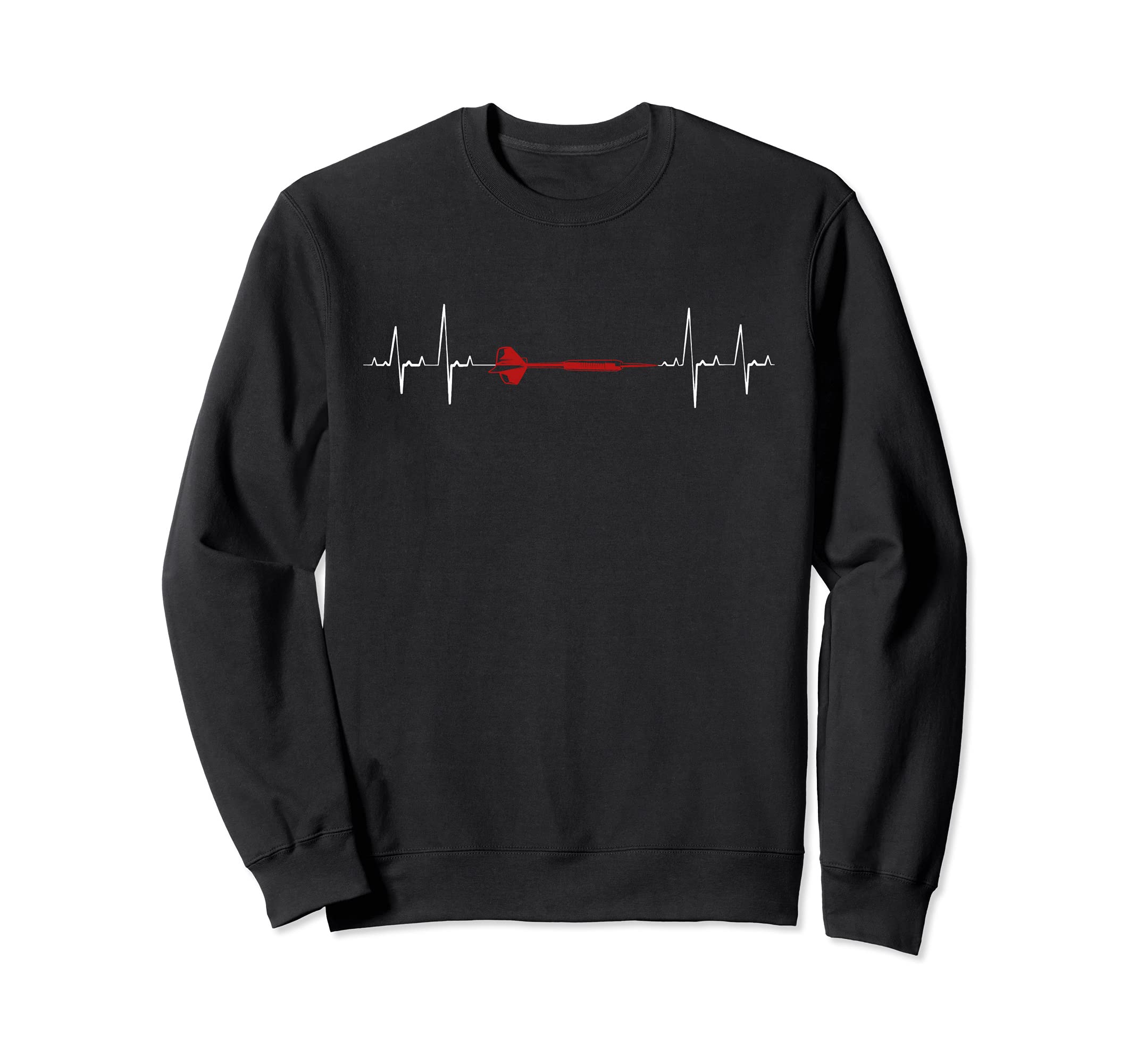 Dartboard Graphic Dart Player Heartbeat Cool Darts Sweatshirt