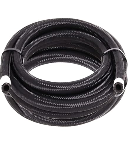 3/8 6AN 12FT Fuel Line Hose Kit, Nylon Stainless Steel Braided Fuel Line Oil/Gas/Fuel Hose End - View #10