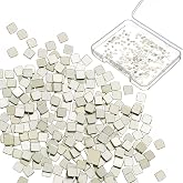 Moxweyeni 3 Grams Silver Chip Solder Precut Jewelry, E Solder, 2 x 2 mm | Ultra Tiny Medium Density Easy Flow, Sterling Silver Flux, Precision Soldering Jewelry Repair, Metal Craft Precut Chips