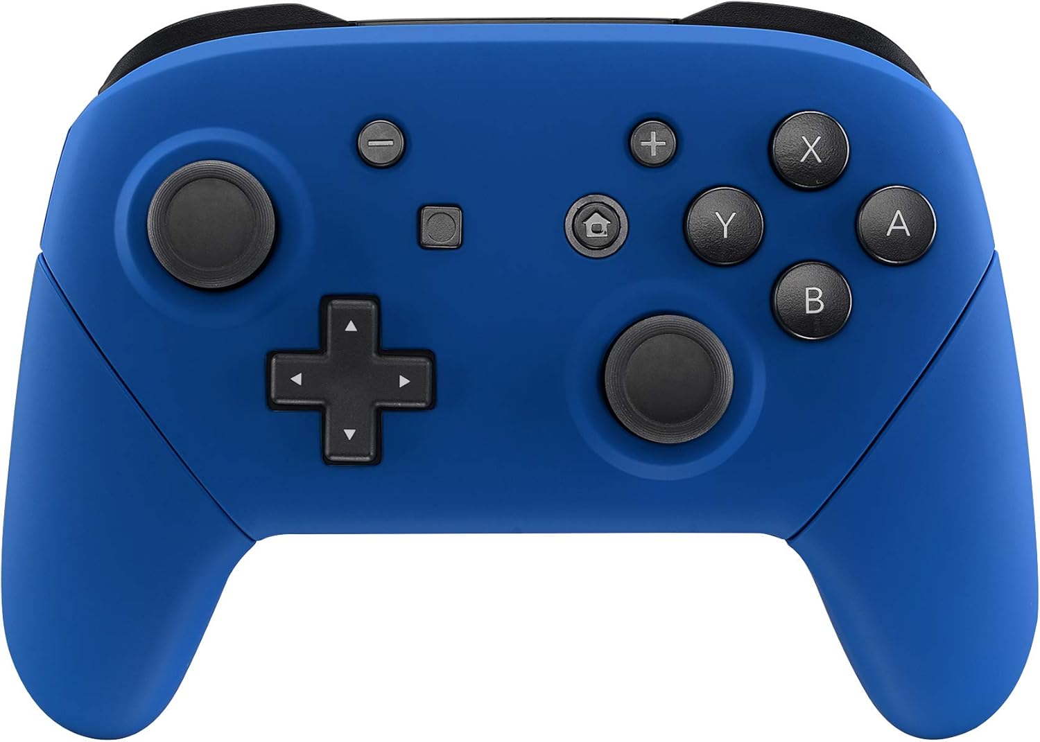 eXtremeRate Blue Faceplate Backplate Handles for Nintendo Switch Pro Controller, Soft Touch DIY Replacement Grip Housing Shell Cover for Nintendo Switch Pro - Controller NOT Included: Computers & Accessories
