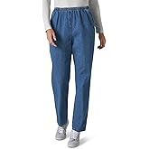 Chic Classic Collection Womens Cotton Pull-on Pant with Elastic Waist