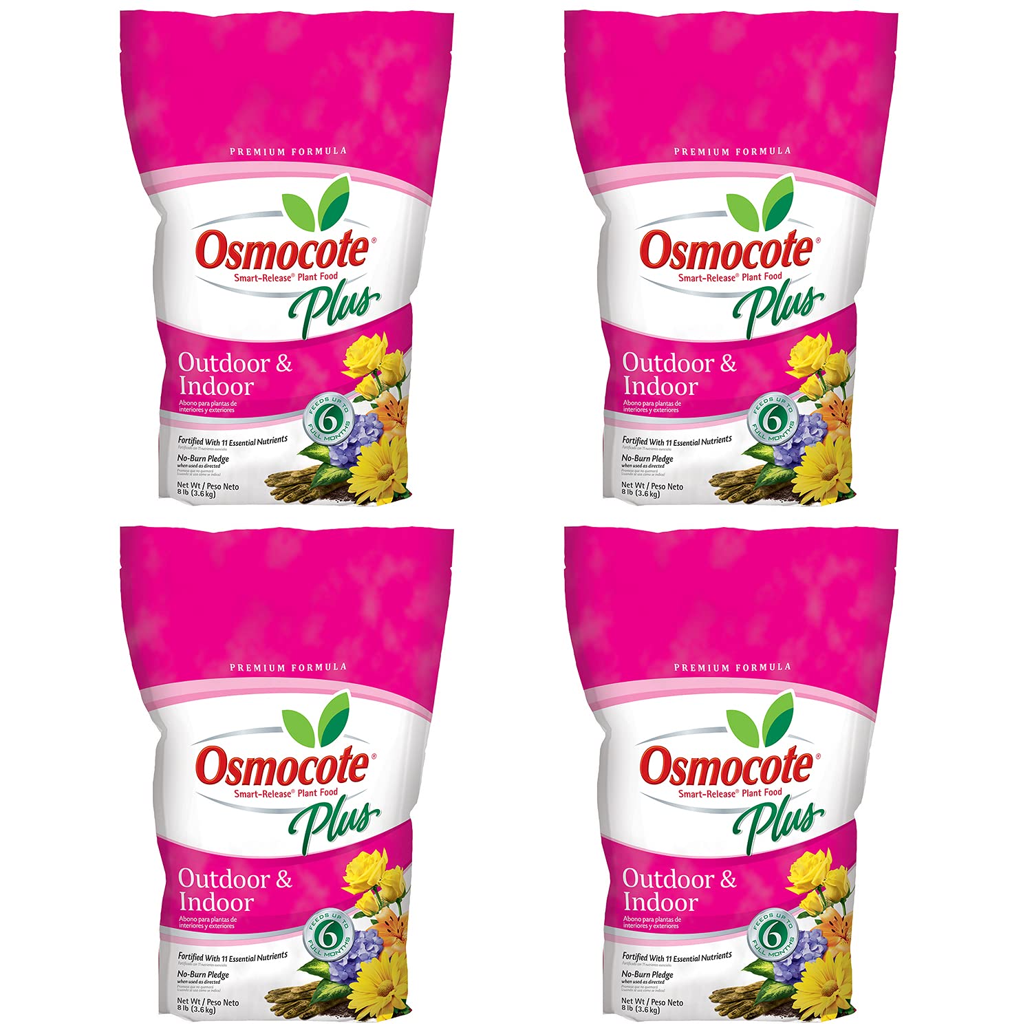 Osmocote Smart Release Plant Food Plus Outdoor & Indoor, Plant Fertilizer,  8 lbs. (4-Pack) in Kenya | Whizz Fertilizers & Plant Food