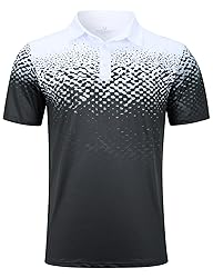 uideazone Mens Golf Shirts Short Sleeve 3D Print