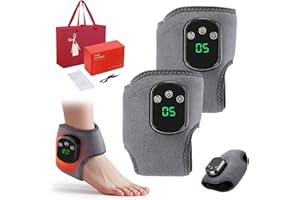 WRSFXV Foot Renew Triple Method Massager, Portable Footrenew Massager with 3 Vibration Modes & 5 Heat Levels, One Size Fits Most, Triple Therapy Foot Massager for Pain Relief (2PCS)