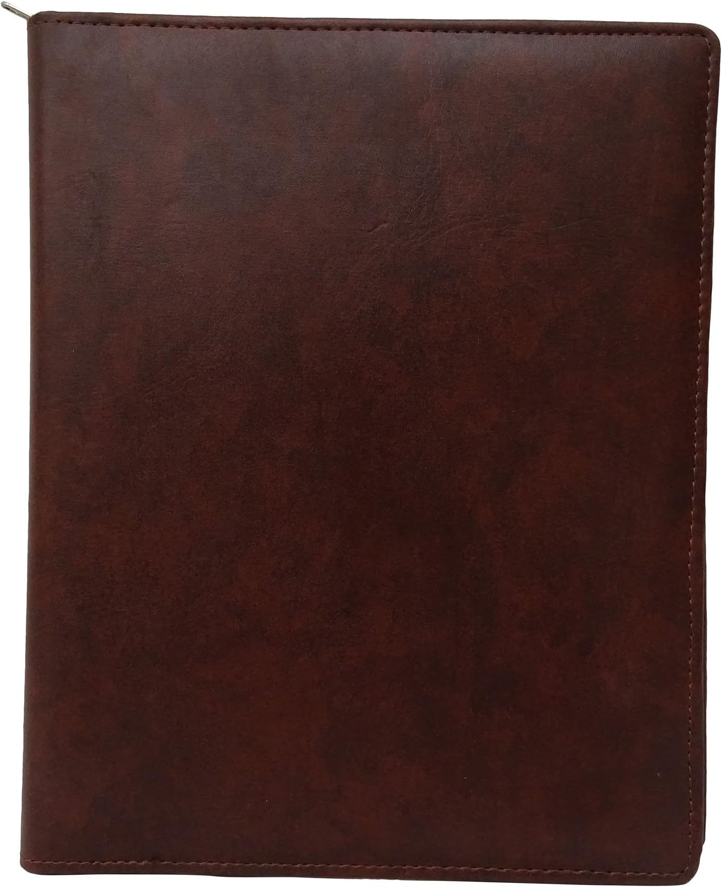 Business Conference Portfolio A4 Documents Zippered Closure, PU Leather 2 Ring Folder