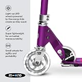 Micro Sprite Classic LED Scooter Ocean Purple—Adjustable Handlebar Foldable view 4