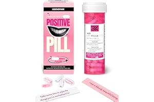 LOVEVOYAGE Badass Affirmation Cards for Women – Positive 70 Daily Motivational Capsules in Pill Bottle – Funny Self Care Gifts for Women, Best Friend, Birthday, Encouragement & Mental Health Support