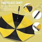 ZOMAKE Golf Umbrella 62in Windproof Double Canopy Yellow Black view 6