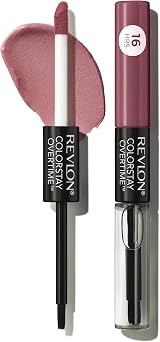 Revlon ColorStay Overtime Lipcolour Plum/Berry Longwear Liquid Lipstick Gloss view 2