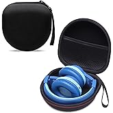 Kids Headphones Case Compatible with iClever BTH12 HS19 BTH26 / JoySpark-T5 / Candy Bila BH03 / EarFun/IMYB/MIDOLA MD-B01 / Noot Products Wireless Kids Headphones for School, Black (Case Only)
