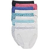 Hanes Women's Underwear Briefs Pack, 10-Pack, Cotton Panties for Women, Moisture-Wicking, Full Coverage