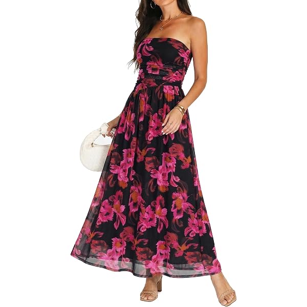 tulle junior bridesmaid dresses Mushroom Double Layer Slinky Ruched Maxi Dress  Dassah Beauty